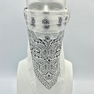 Pleated facemask with filter slot & Velcro straps.